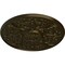 Ekena Millwork Versailles Ceiling Medallion (Fits Canopies up to 3 1/4"), Hand-Painted Green Gold, 33"OD x 1 3/4"P CM33VEGGS - alternate 4